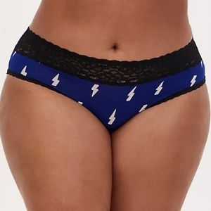 NWT Torrid Navy Lightning Bolt Hipster Panty